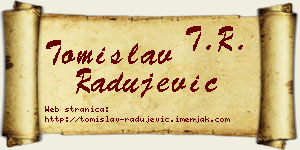 Tomislav Radujević vizit kartica
